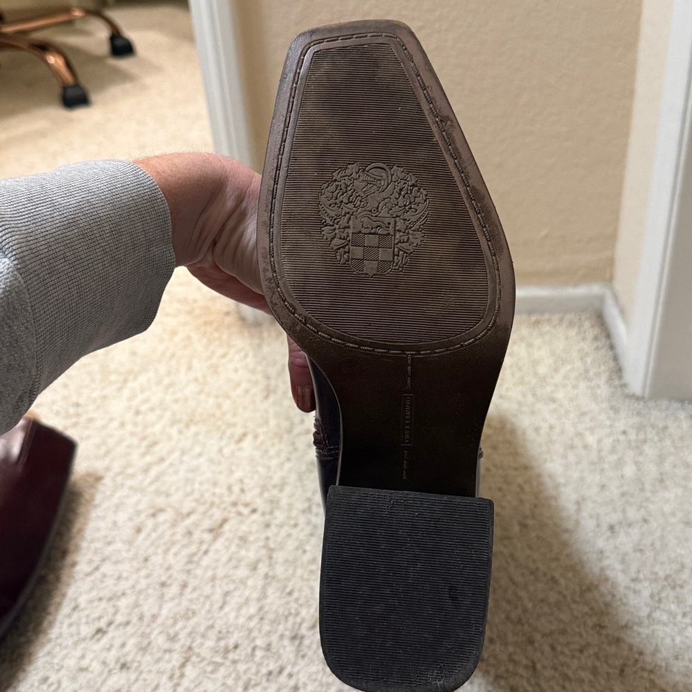 Vince Camuto Dark Burgundy Heeled Boots - Picture 6 of 10